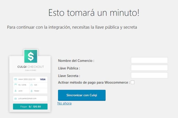 Woocommerce Culqi Suscripciones - Image 2