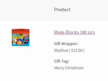 cart page gift wrapper woocommerce